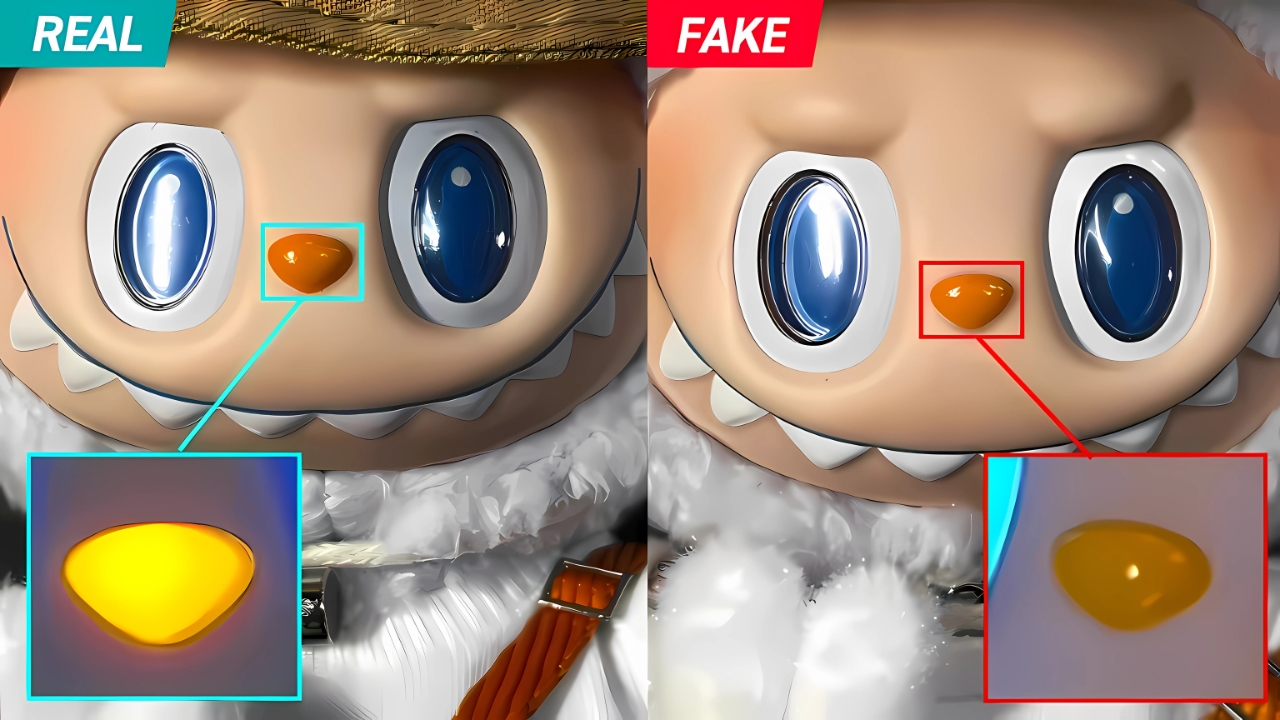 Fake vs Real Labubu