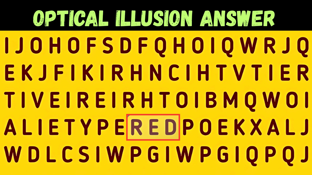 Find the Hidden 'Red'