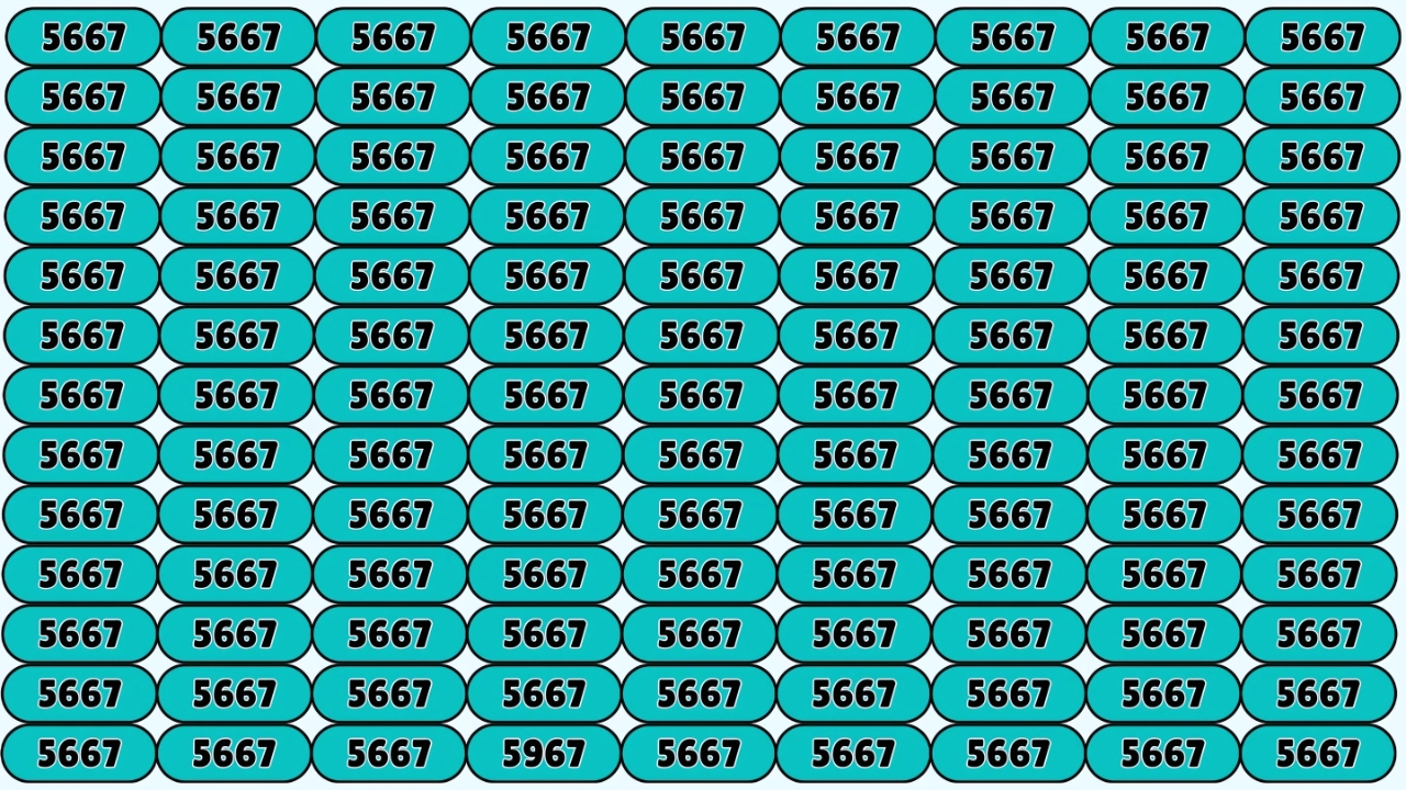 Hidden Number 5967
