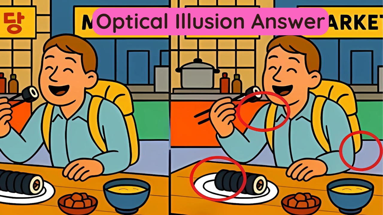 Optical Illusion Challenge Sushi